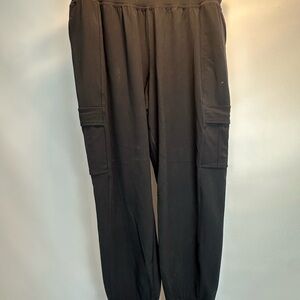 Athleta Black Track Pants Relaxed Fit Joggers
